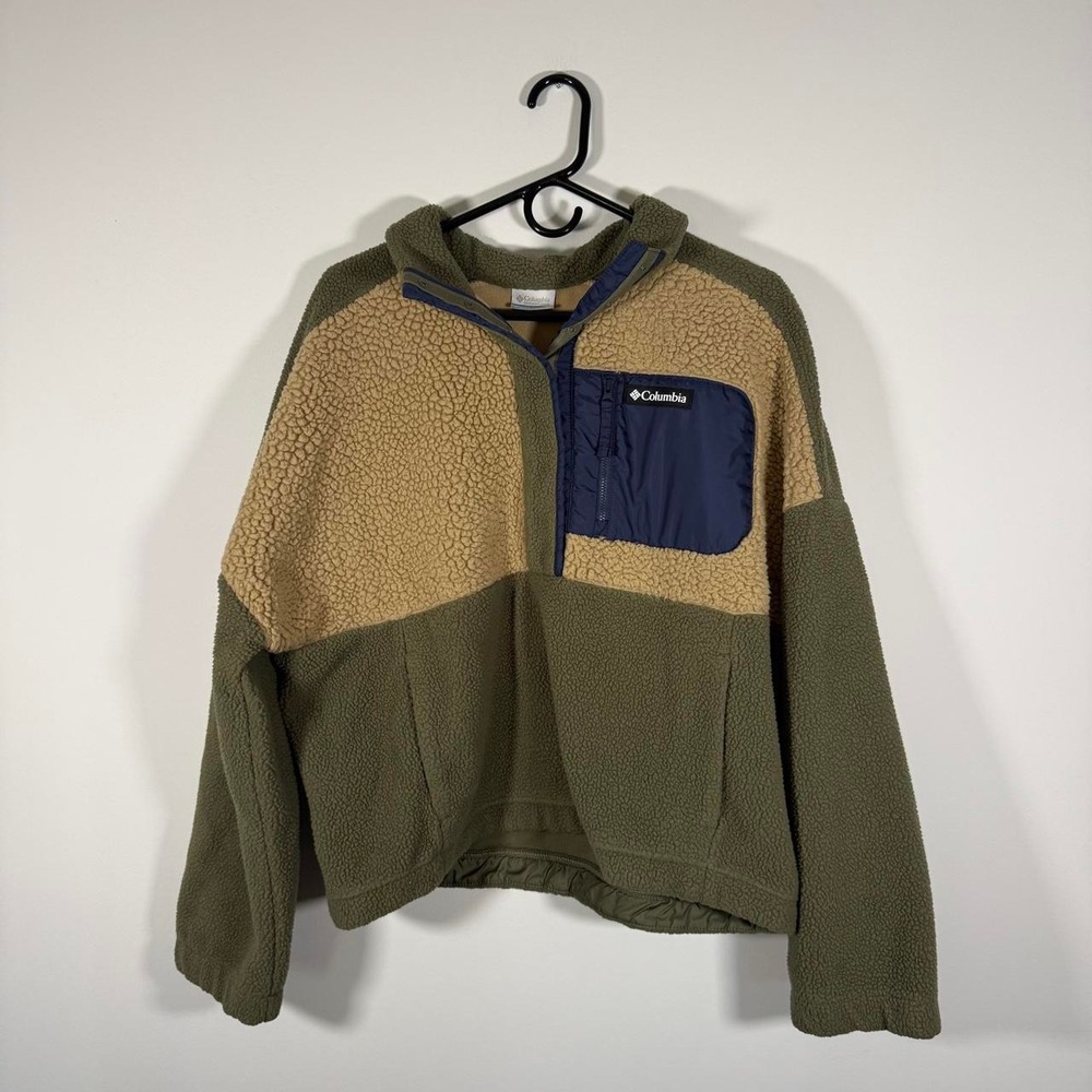 columbia womens lodge sherpa pullover